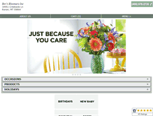 Tablet Screenshot of bevsbloomers.com